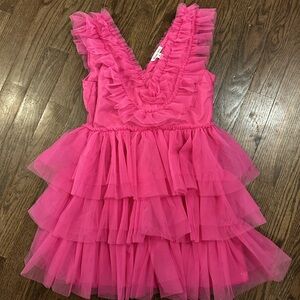 Hot Pink Homecoming dress XL (12) never warn